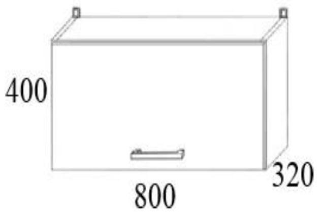 Szafka kuchenna wisząca MKW8 80x32x40h